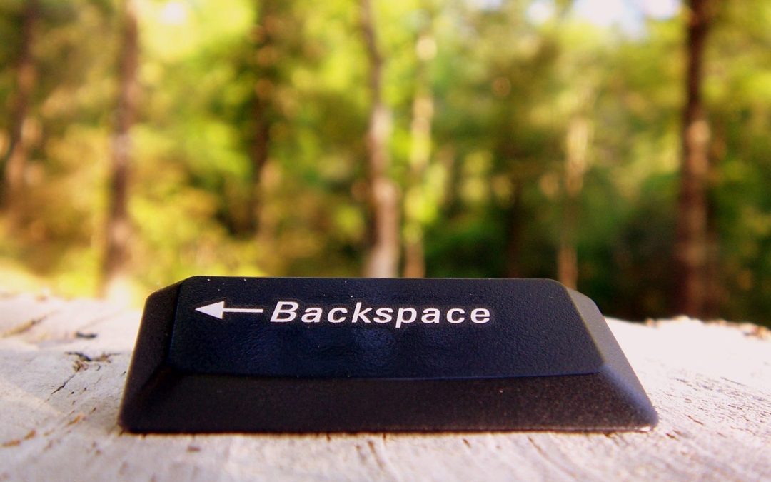 Writing is rewriting - backspace key